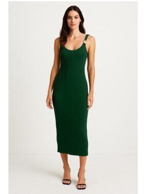 Elegant Green Midi Dress